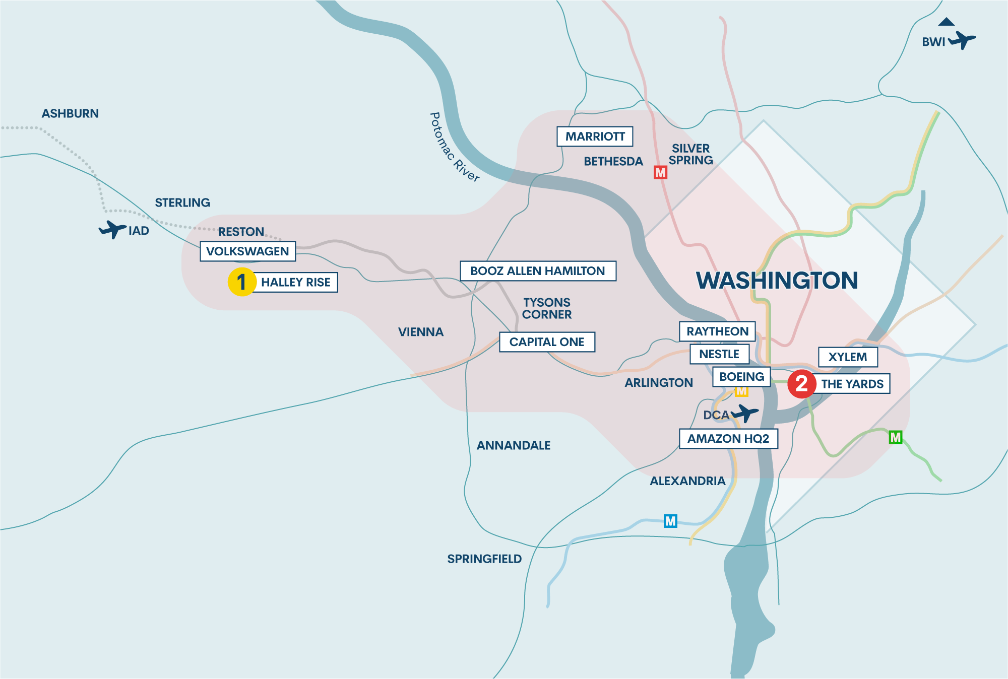 DC talent map - Fortune 500 businesses